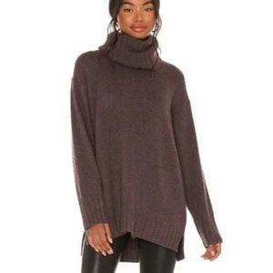 Brochu Walker Lou Oversized Cowl Scarf Sweater Convertible Scarf Brown XS/S